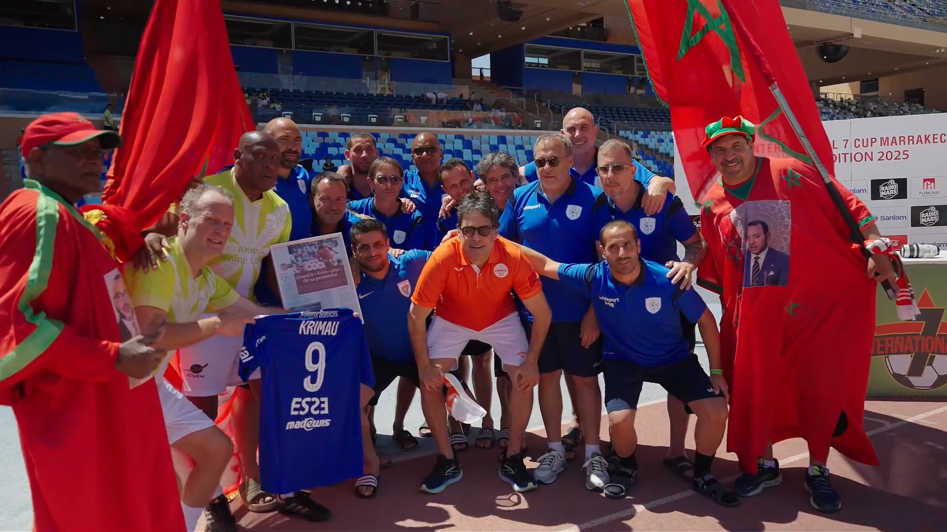 International 7 Cup Marrakech teams celebrating