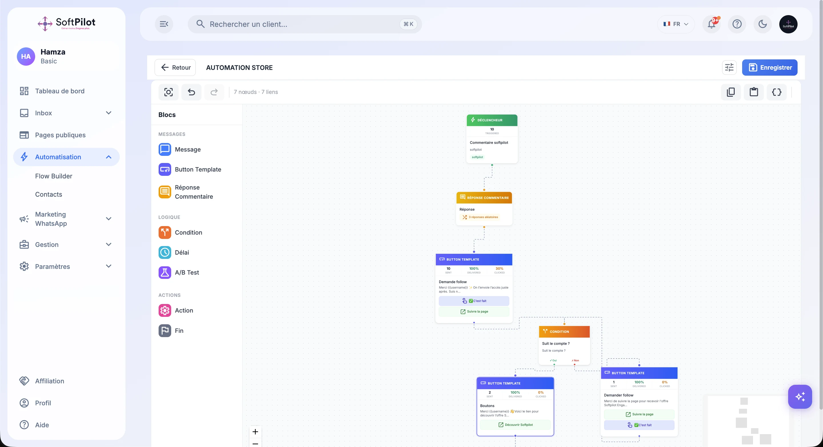 softpilot.app — Constructeur de workflows